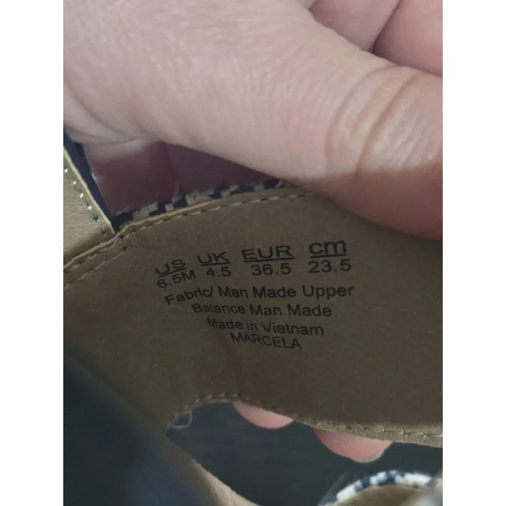 Lifestride Womens Marcela Wedge Sandals Size 6.5 Comfort Summer Cork Open Toe